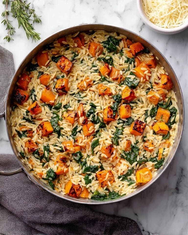Butternut Squash Orzo with Sage and Manchego Cheese Recipe