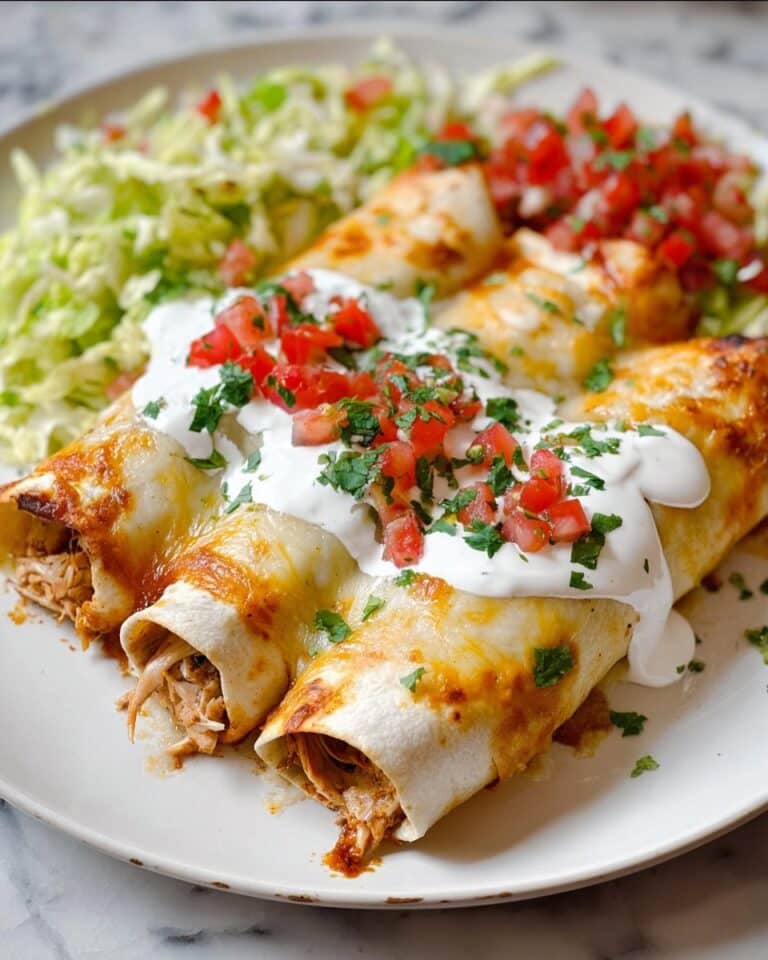 Crispy Chicken Chimichangas with Creamy Sour Cream Sauce Recipe