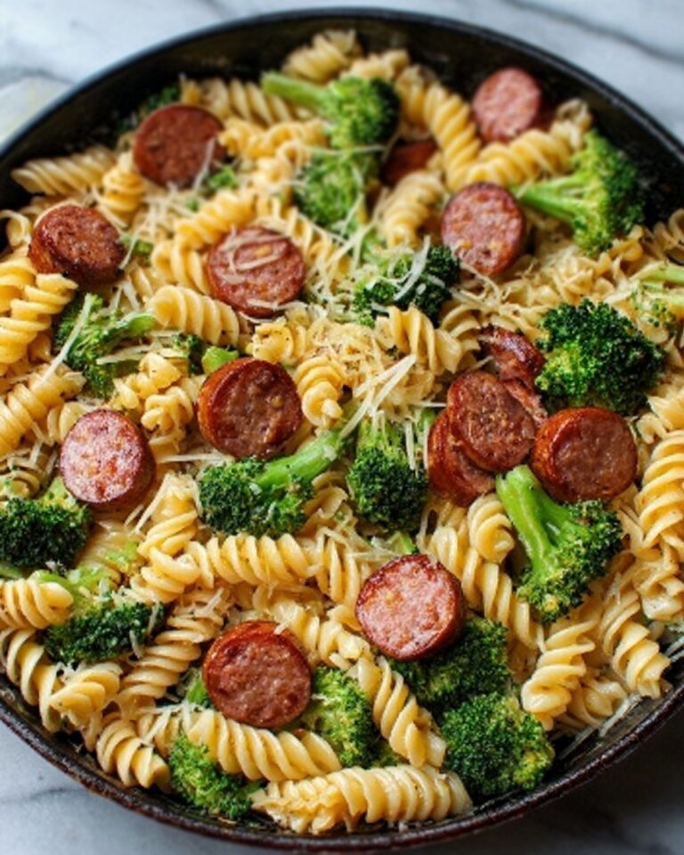 Creamy Kielbasa Broccoli Skillet Recipe