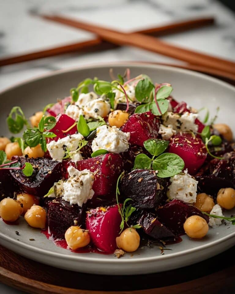 Chickpea, Beet & Feta Salad with Lemon Recipe