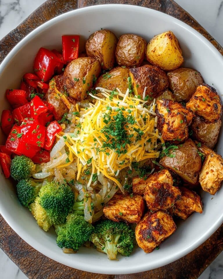 Crispy Potato and Chicken Bowl Recipe