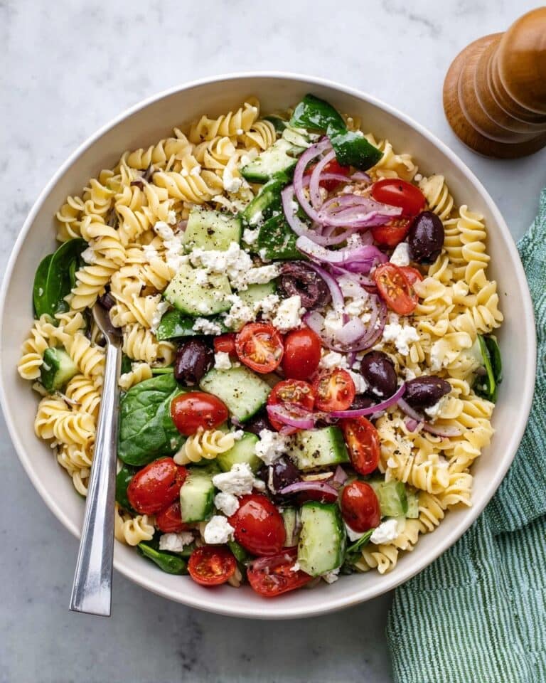 Authentic Mediterranean Greek Pasta with Feta Recipe