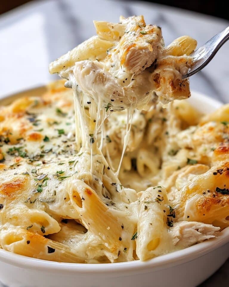 Chicken Alfredo Baked Ziti Recipe