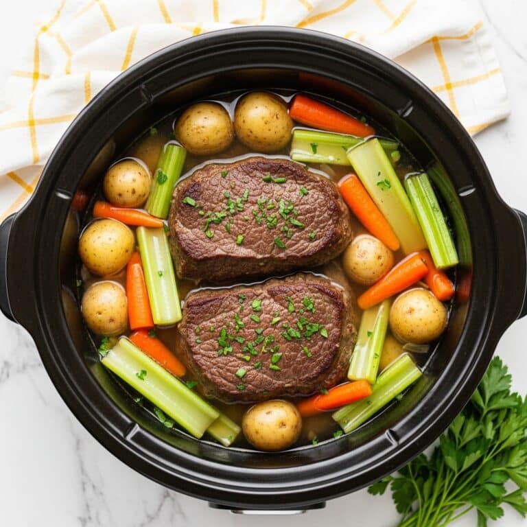Slow Cooker Pot Roast with Onion Soup Mix Recipe