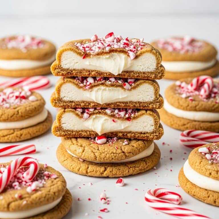 White Chocolate Peppermint Cheesecake Cookies Recipe