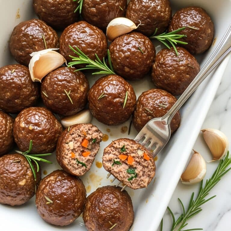 Garlic Rosemary Whole30 Meatballs Recipe