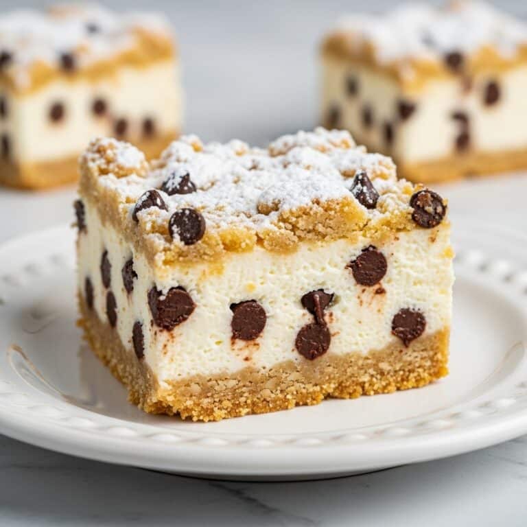 Cannoli Cheesecake Bars Recipe