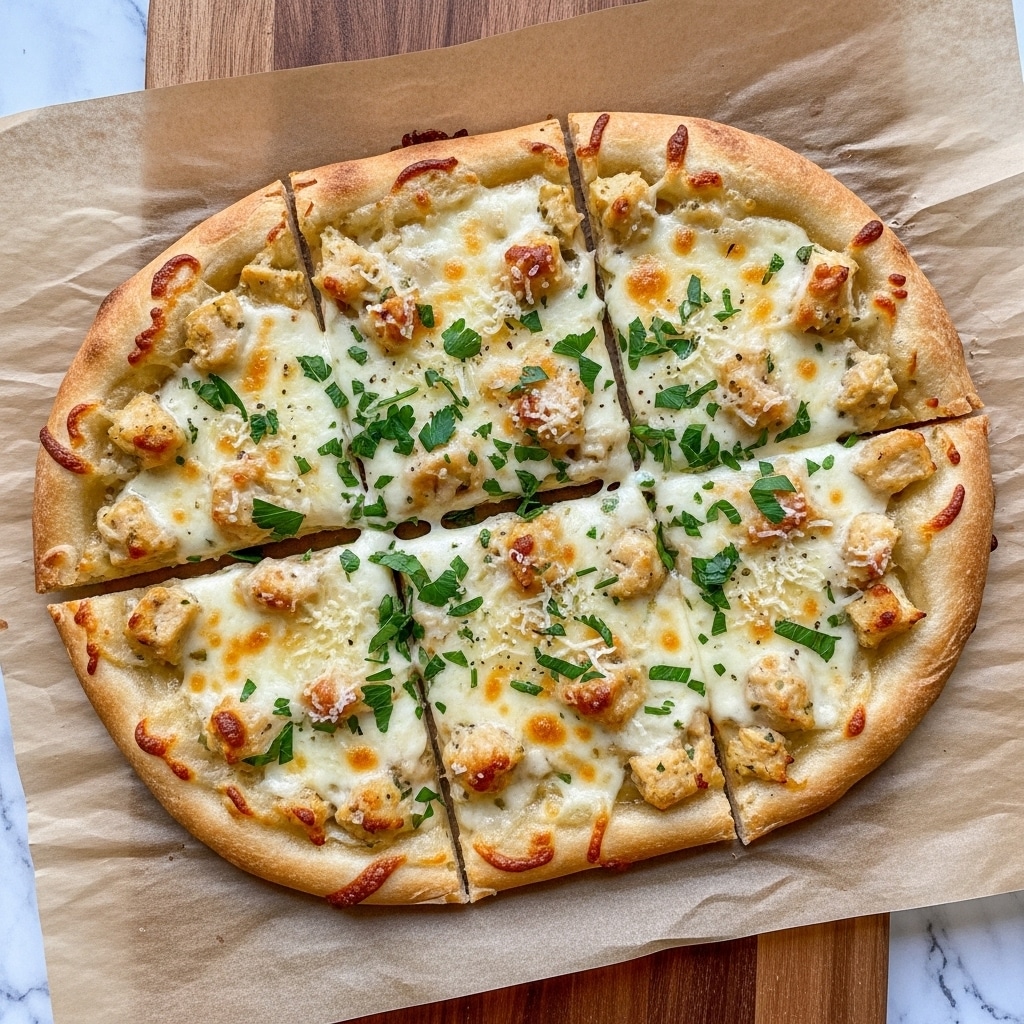 The image shows several slices of cheesy garlic bread with a golden-brown melted cheese layer on top, mixed with small green parsley leaves and bits of garlic. The bread beneath is light brown with a soft texture seen at the cut edges. The cheese layer looks creamy with some browned spots and a slightly bubbly surface. The bread slices are placed close together on a piece of baking paper, all having the same thick layer of cheese and herbs on top. Photo taken with an iphone --ar 4:5 --v 7