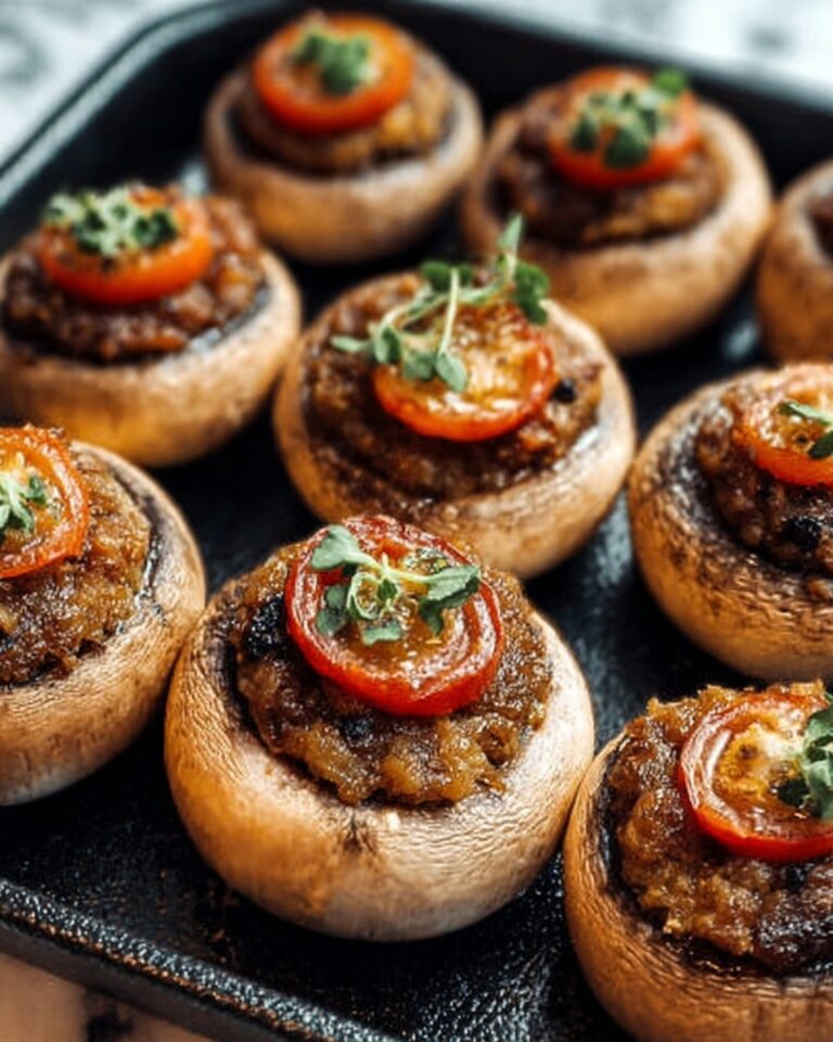 Creepy Stuffed Mushroom Eyeballs Recipe