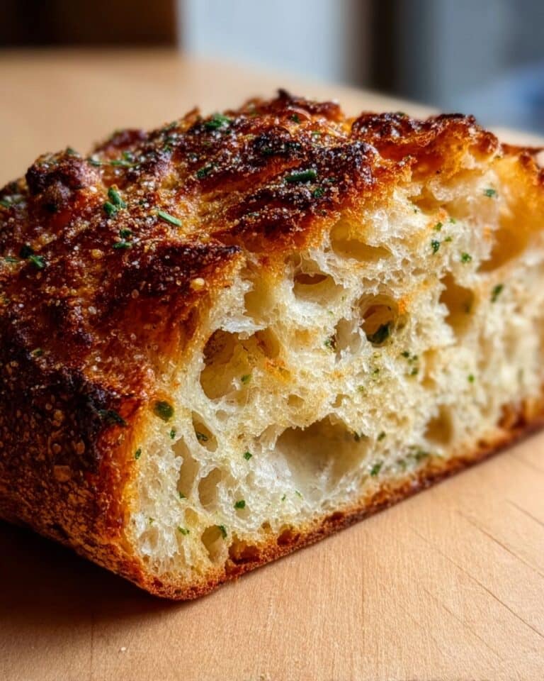 Parmesan Garlic Artisan Bread Recipe