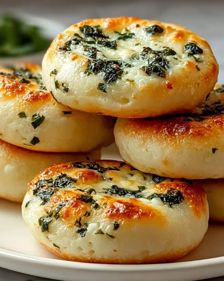 Spinach Cottage Cheese Flagels Recipe
