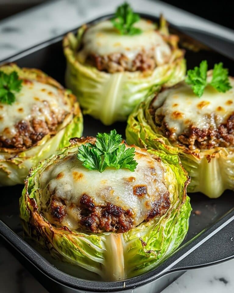 Oven-Baked Cabbage Burgers Recipe