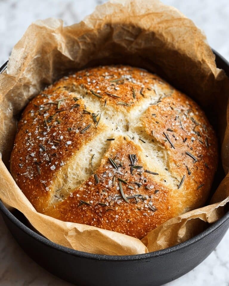 Instant Pot Olive Oil Rosemary No-Knead Bread Recipe