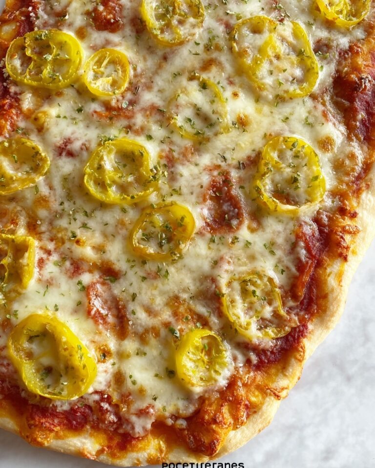 Homemade White Banana Pepper Pizza Recipe