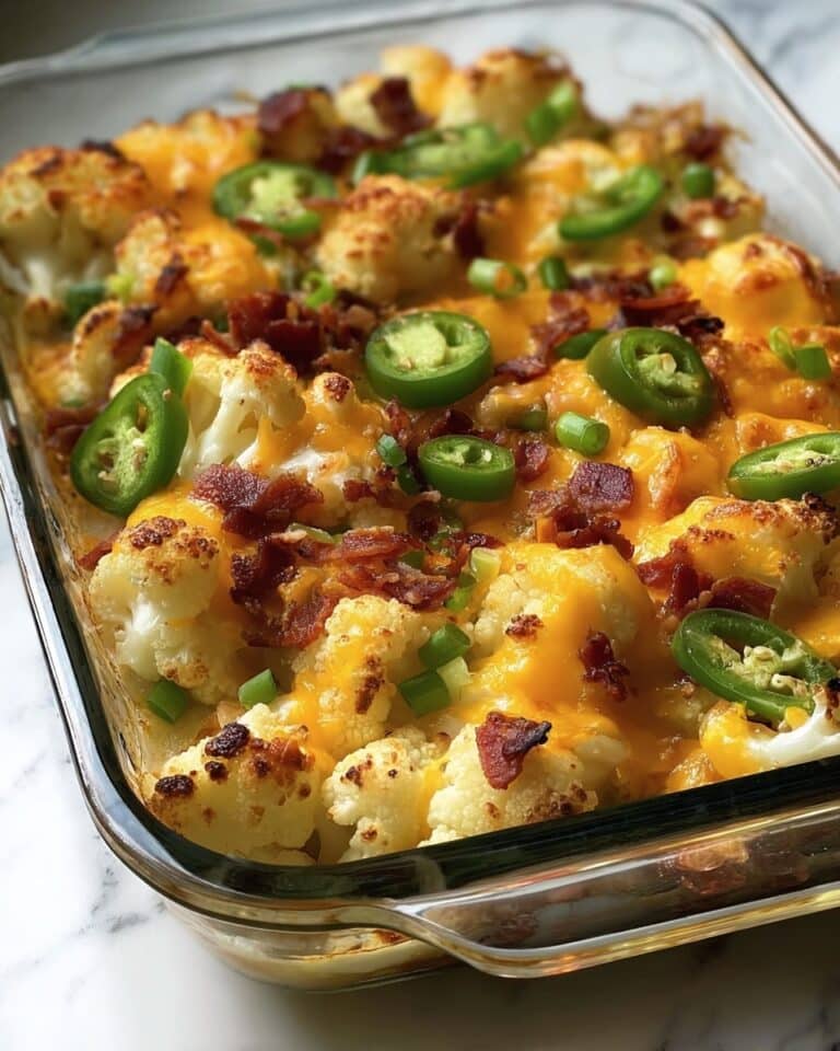 Tasty Jalapeno Popper Cauliflower Casserole Recipe