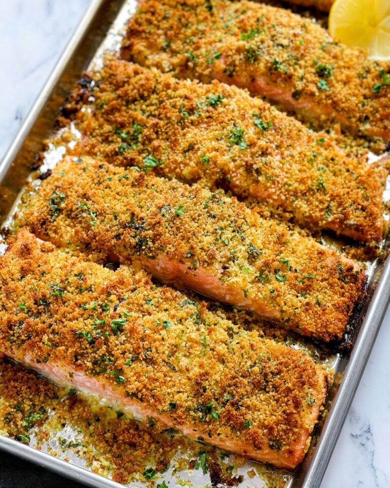 Crispy Garlic Parmesan Salmon Recipe