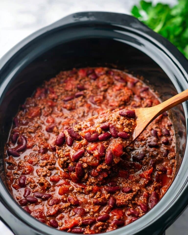Crockpot Bacon and Sausage Chili Recipe