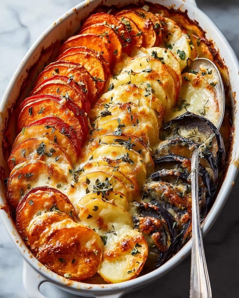 Cheesy Root Vegetable Gratin Recipe