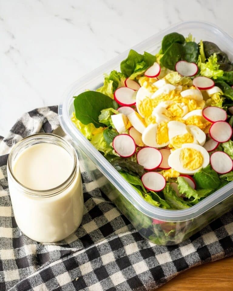 Fresh Garden Salad with Sweet Cream Dressing Recipe