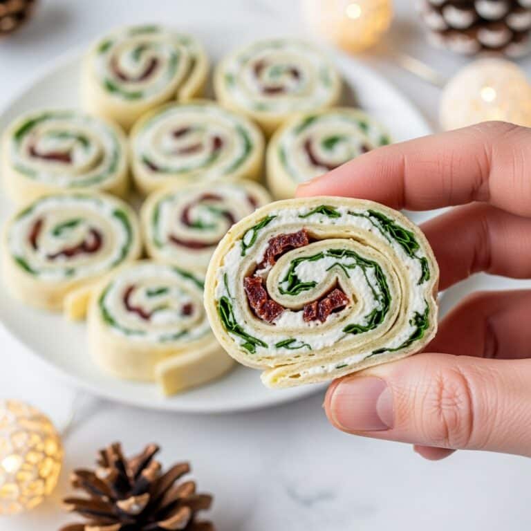 Savory Christmas Cranberry Roll-Ups Recipe