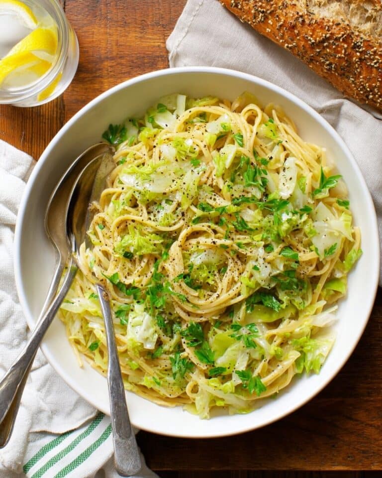 Garlic Butter Cabbage Noodles Recipe