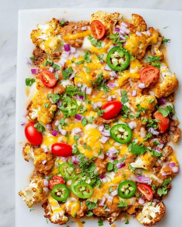 Cheesy Cauliflower Nachos Recipe