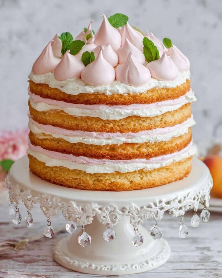 Russian Peach Cake Recipe