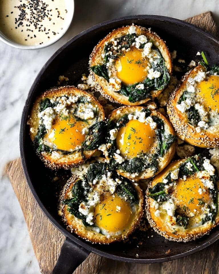 Baked Za’atar Egg Buns with Spinach and Feta Recipe