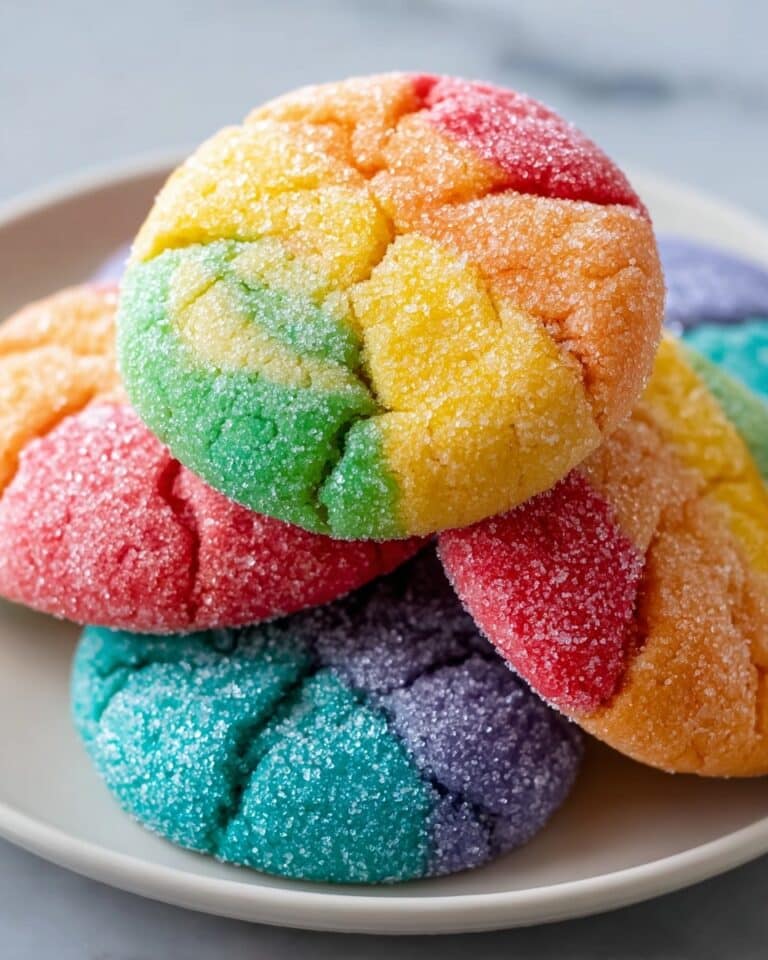 Delightful Colorful Rainbow Jello Sugar Cookies in Four Flavors Recipe