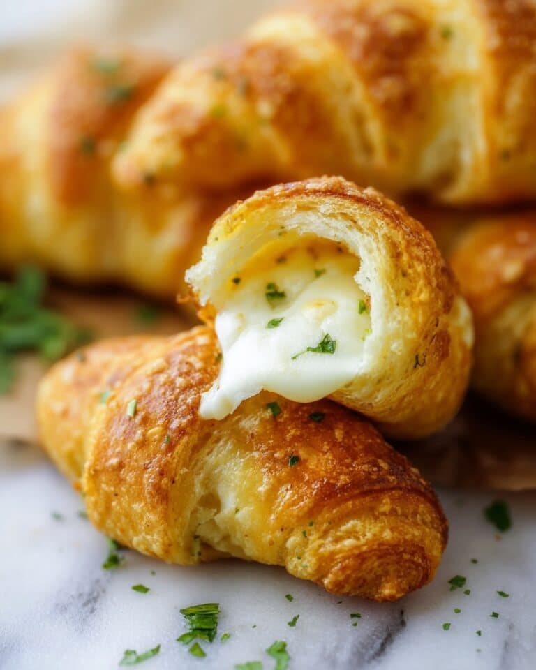 Cheese Stuffed Crescent Rolls in Air Fryer Recipe