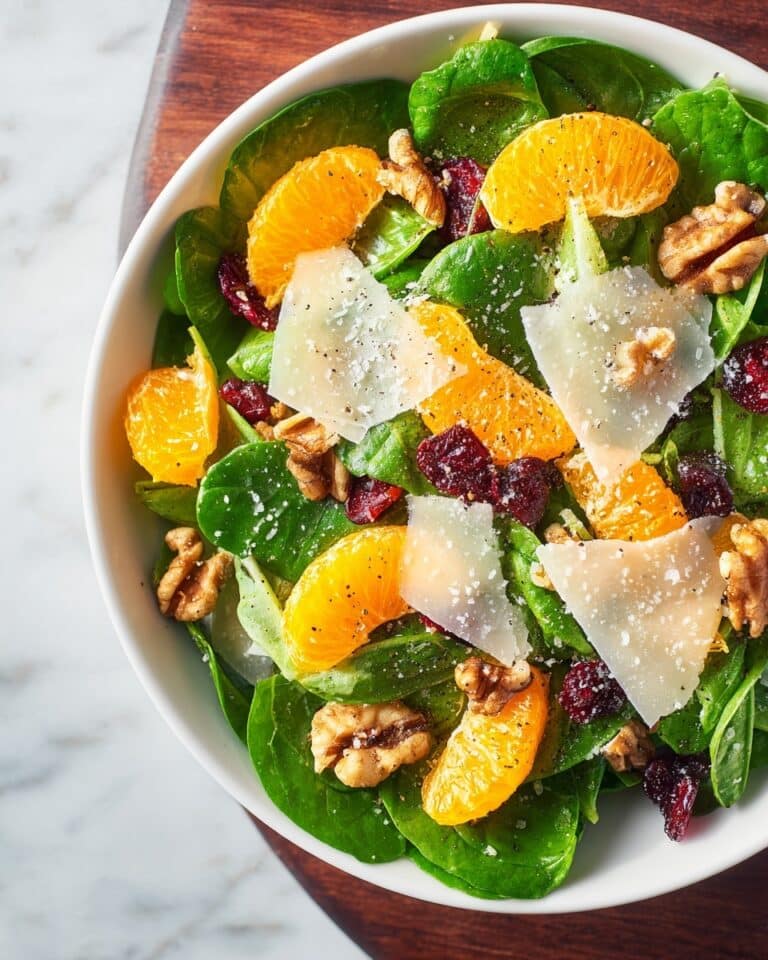 Mandarin Orange Salad with Walnuts, Cranberries, and Parmesan Recipe